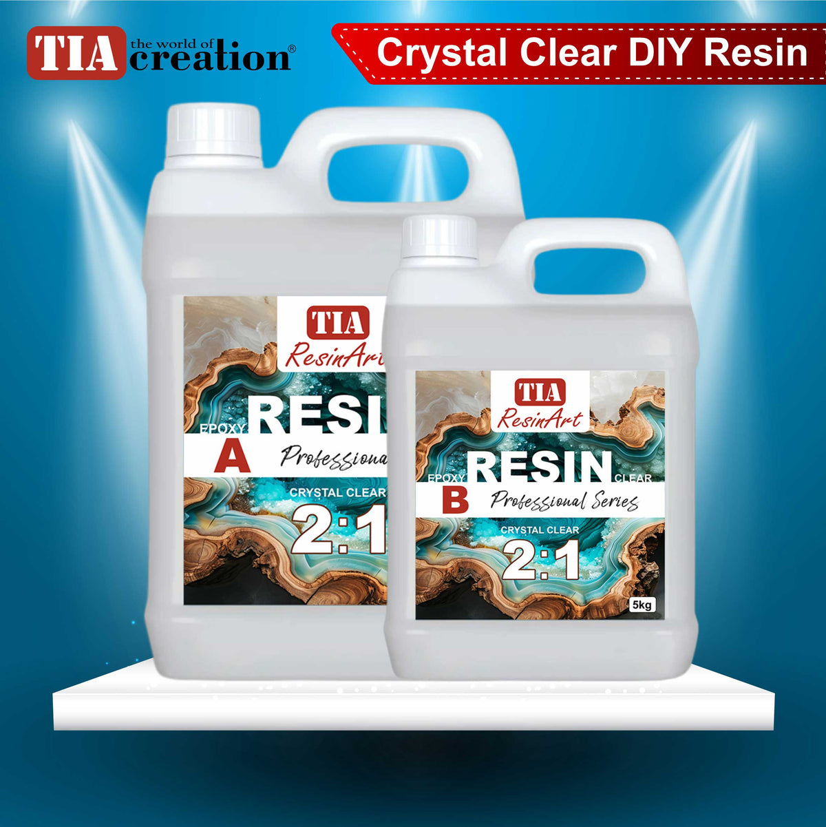 Epoxy Resin Crystal Clear 2:1 (15Kg)