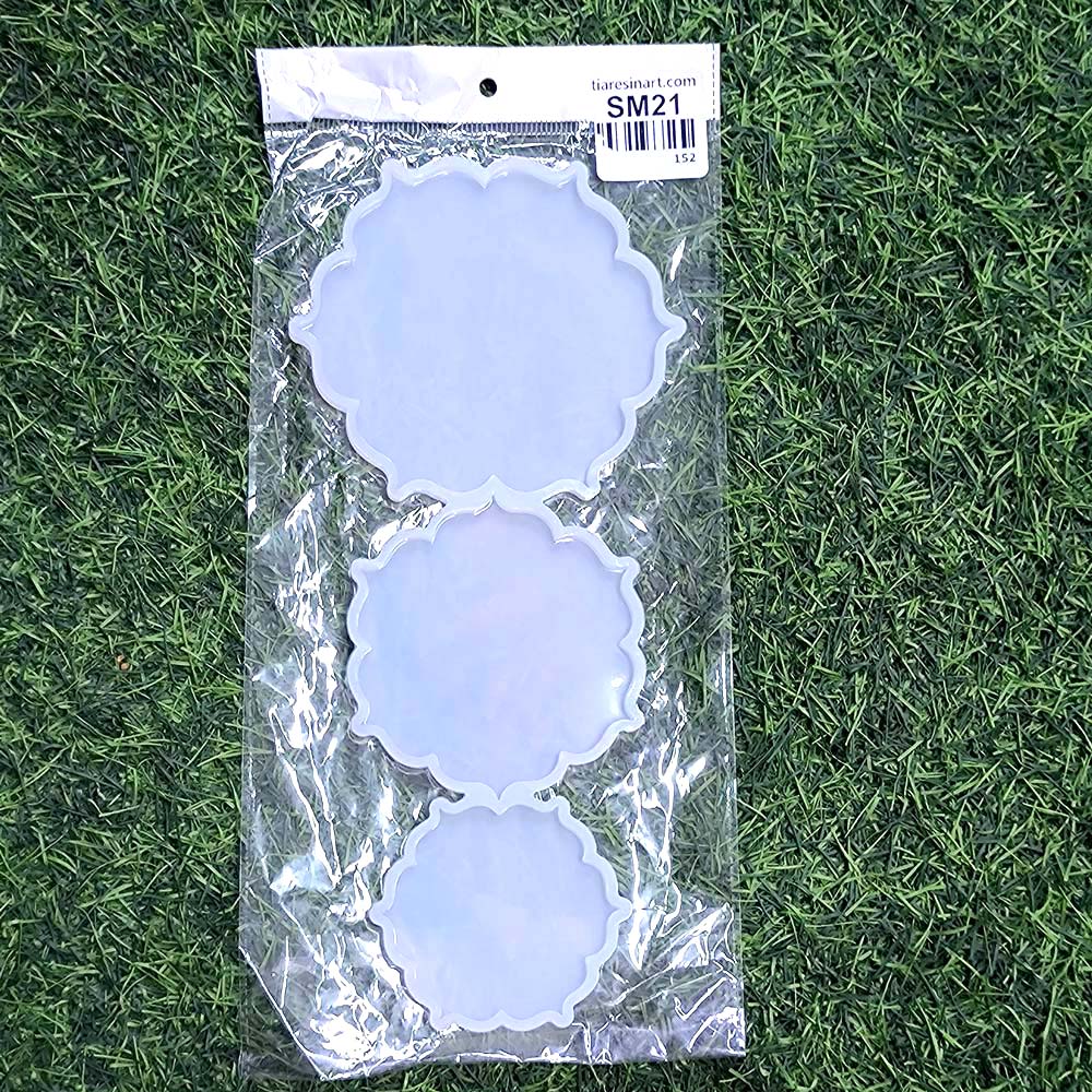 Flower 3 IN ONE 5x5 4X4 3X3In Silicon Mould (SM021)