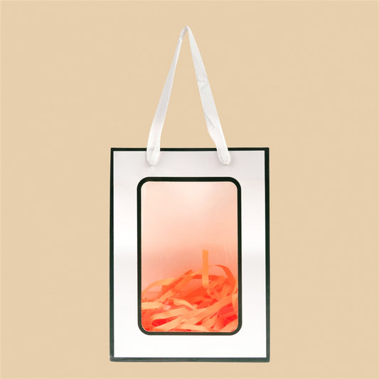 Premium White Paper Bag - 6x7.5x3.5 Inch