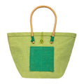 Zute.co Pistachio Green Jute Handbag with Wooden Handle | 8x6x3 Inch Mini Hamper Gift Bag