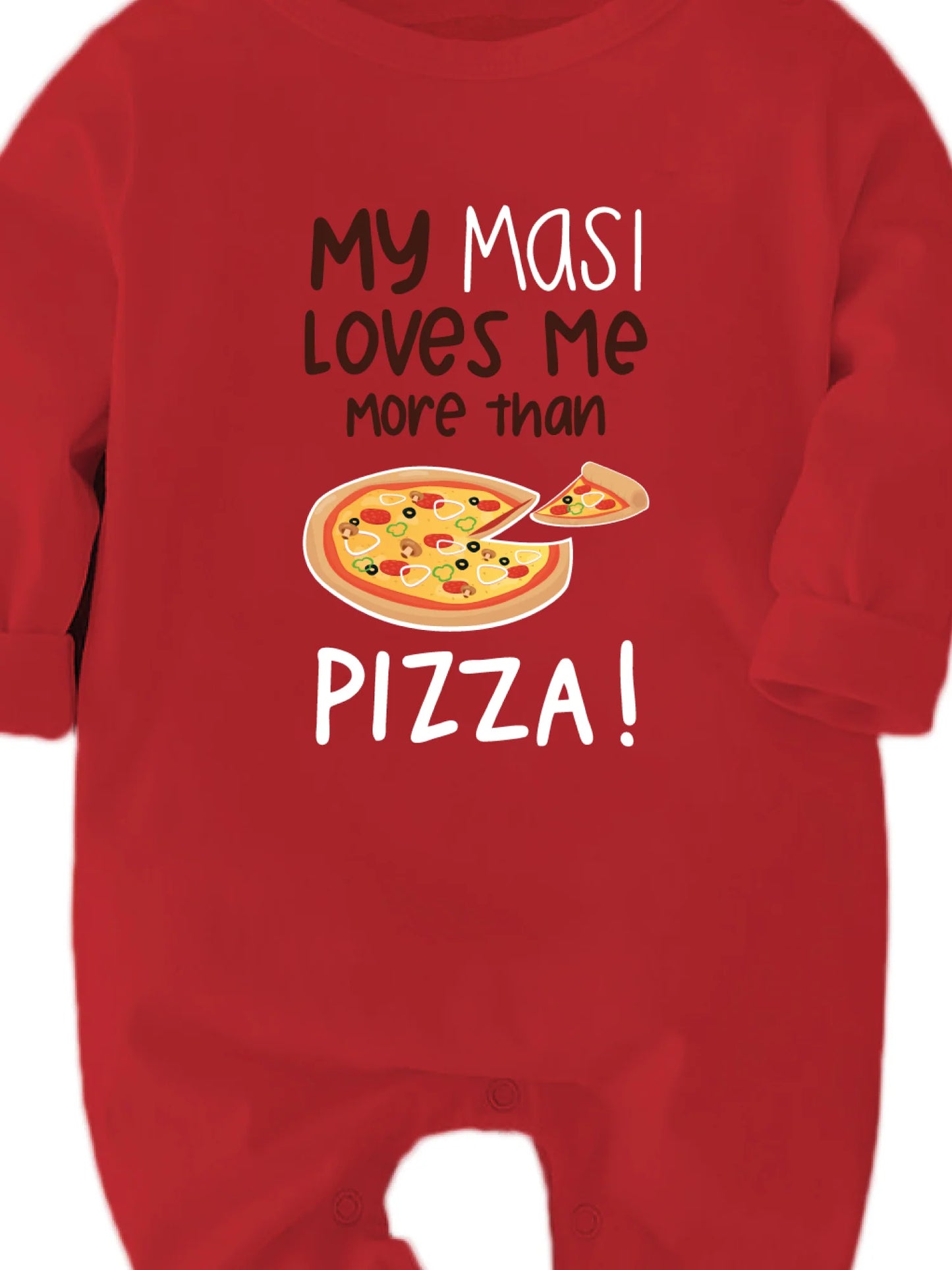 My Masi Loves me More than Pizza - Bodysuit