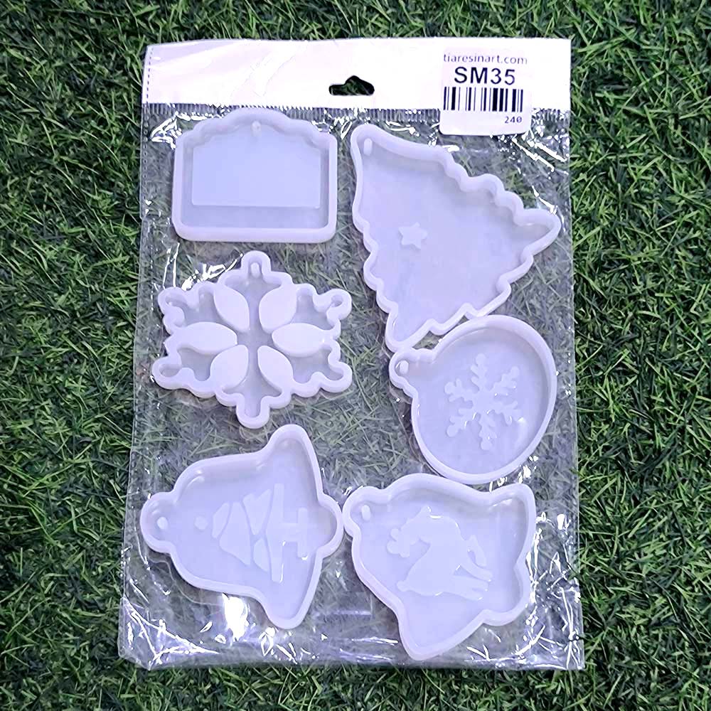 Christmas 6 pcs Silicon Mould (SM035)