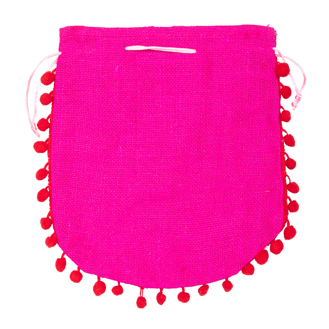 Pom Pom Pouch - 9x10 Inch