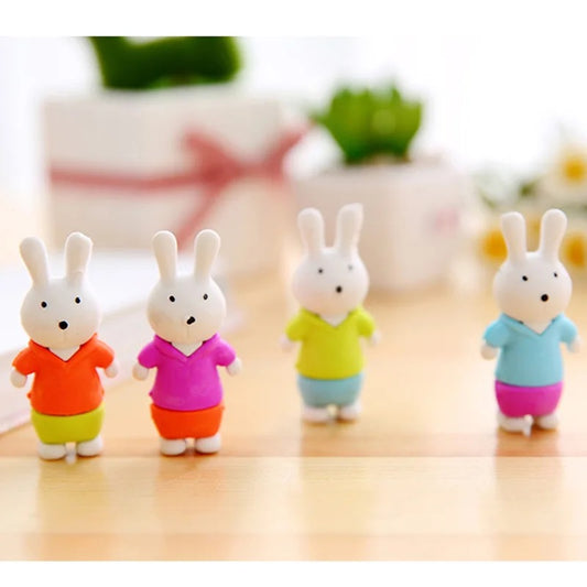 3D Bunny Eraser (Pack Of 4)