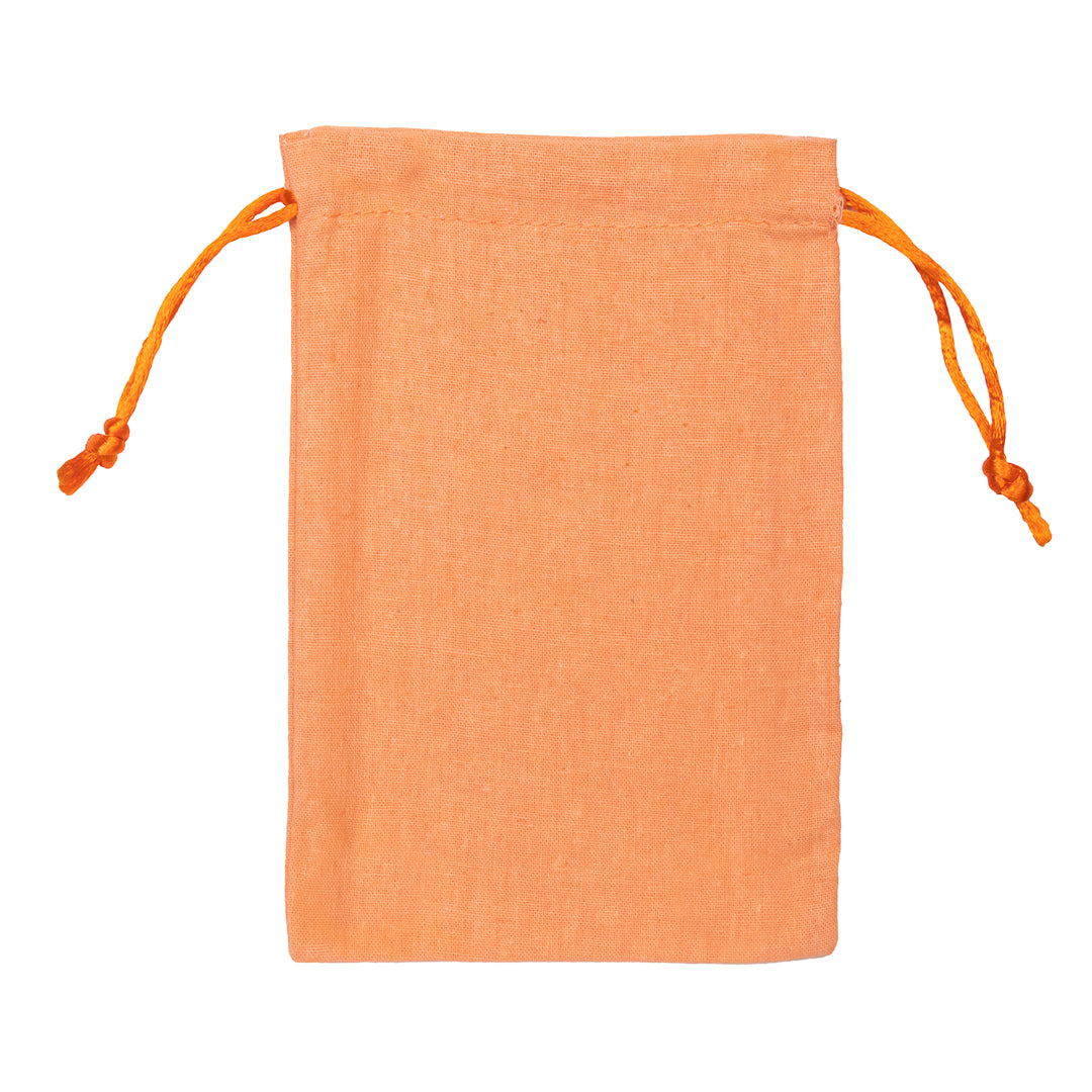 Orange Cotton Potli - 4x6 Inch