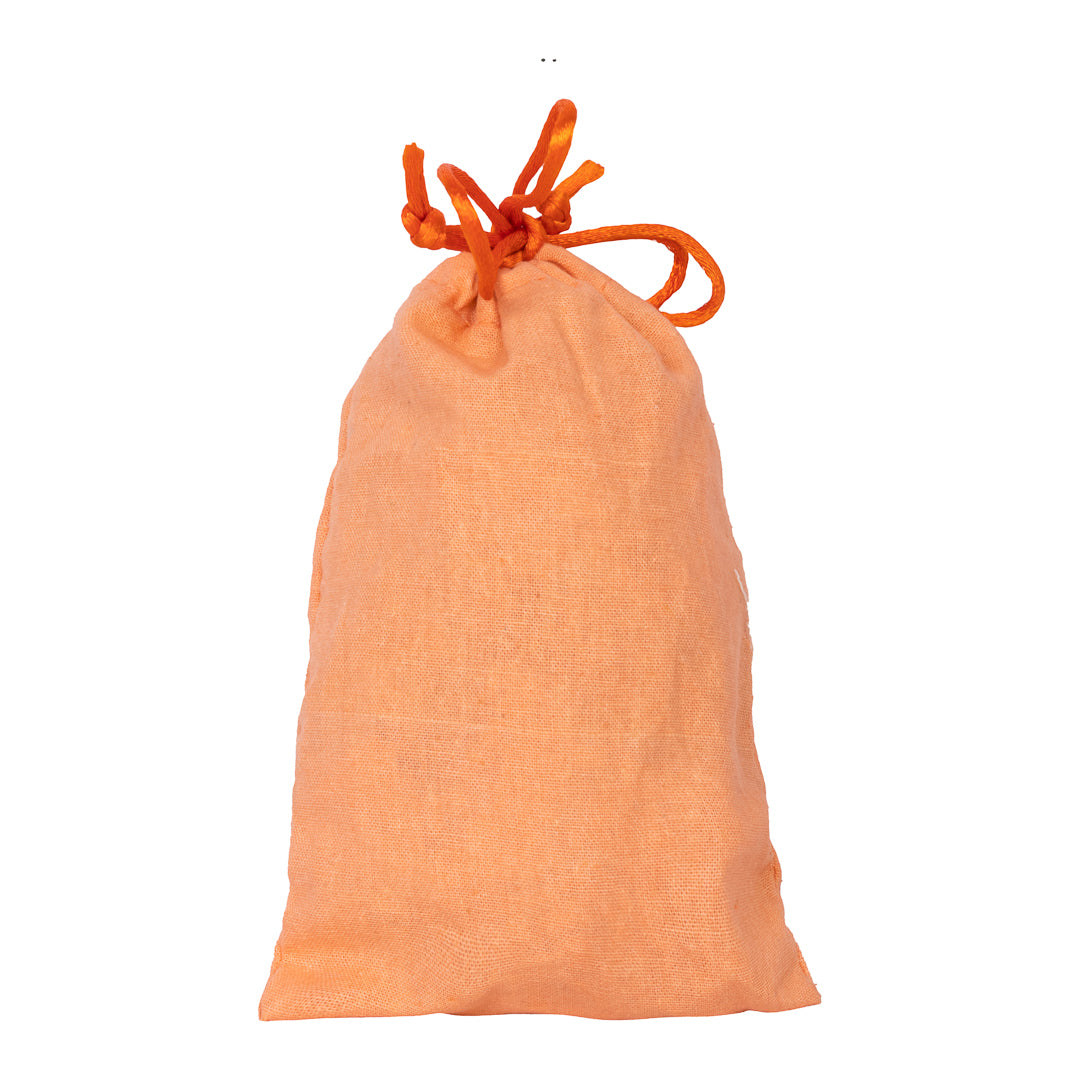 Orange Cotton Potli - 4x6 Inch