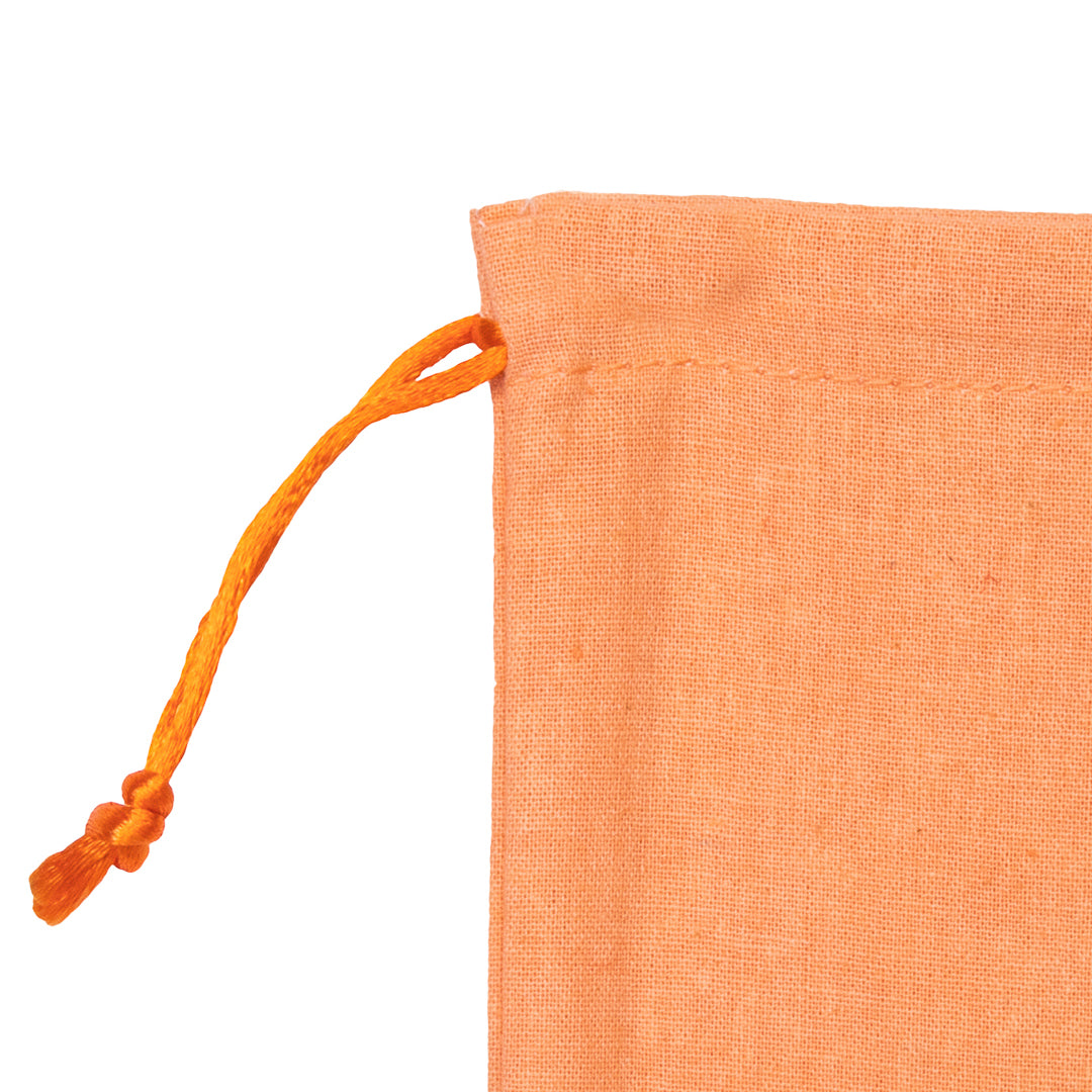 Orange Cotton Potli - 4x6 Inch