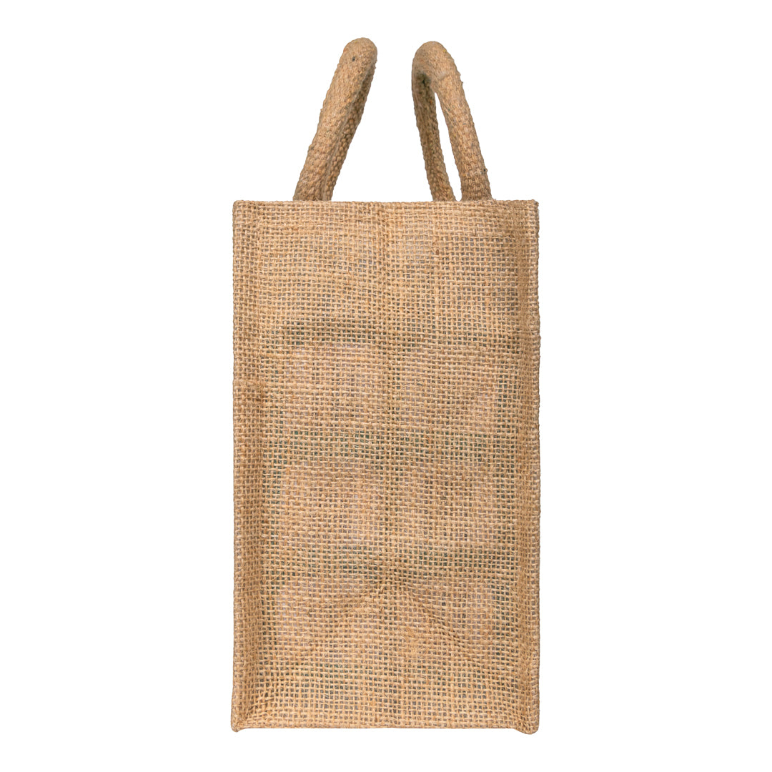 Window Jute Bag With Zip  - 10x8 Inch