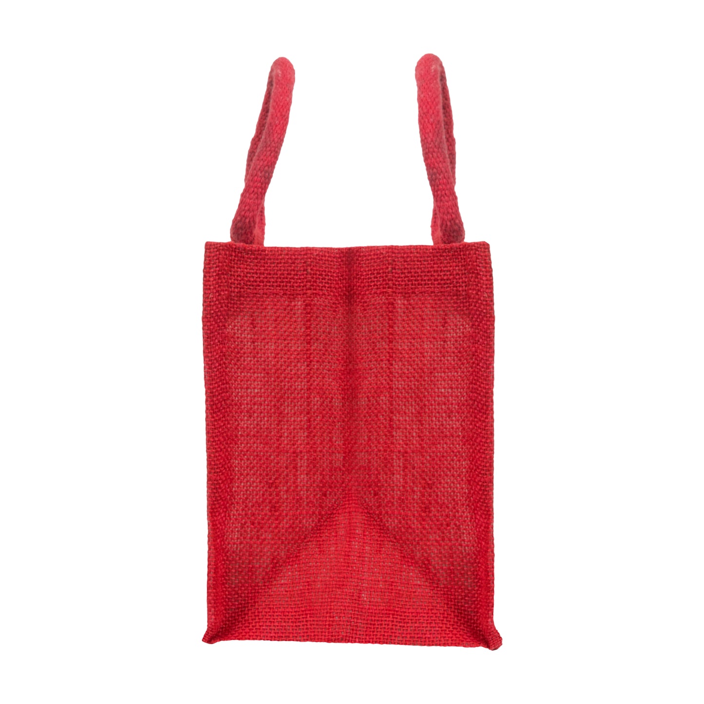 Window Jute Bag With Zip | Red | 10x8x6 Inch (Free Delivery)