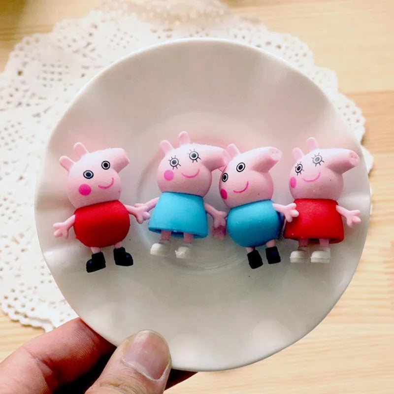 3D Peppa Pig Eraser (Pack Of 4)