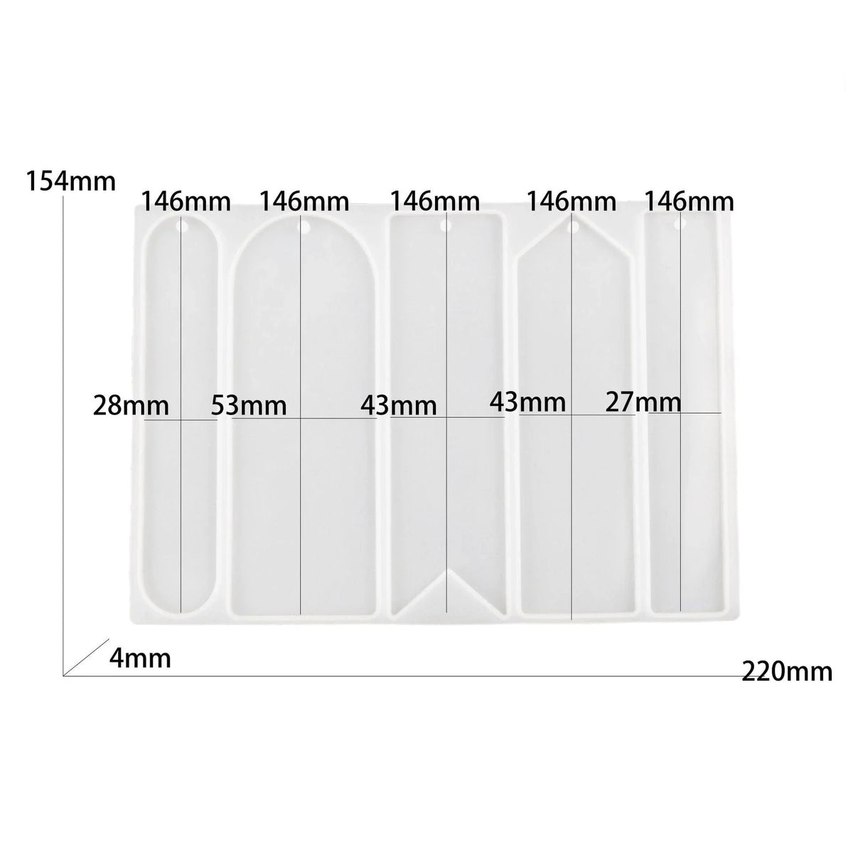 Bookmark Big Size Silicon Mould (SM086)