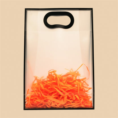 Stylish Frosted Tote Bag - 13.5x9.5x4 Inch (Assorted Colors)