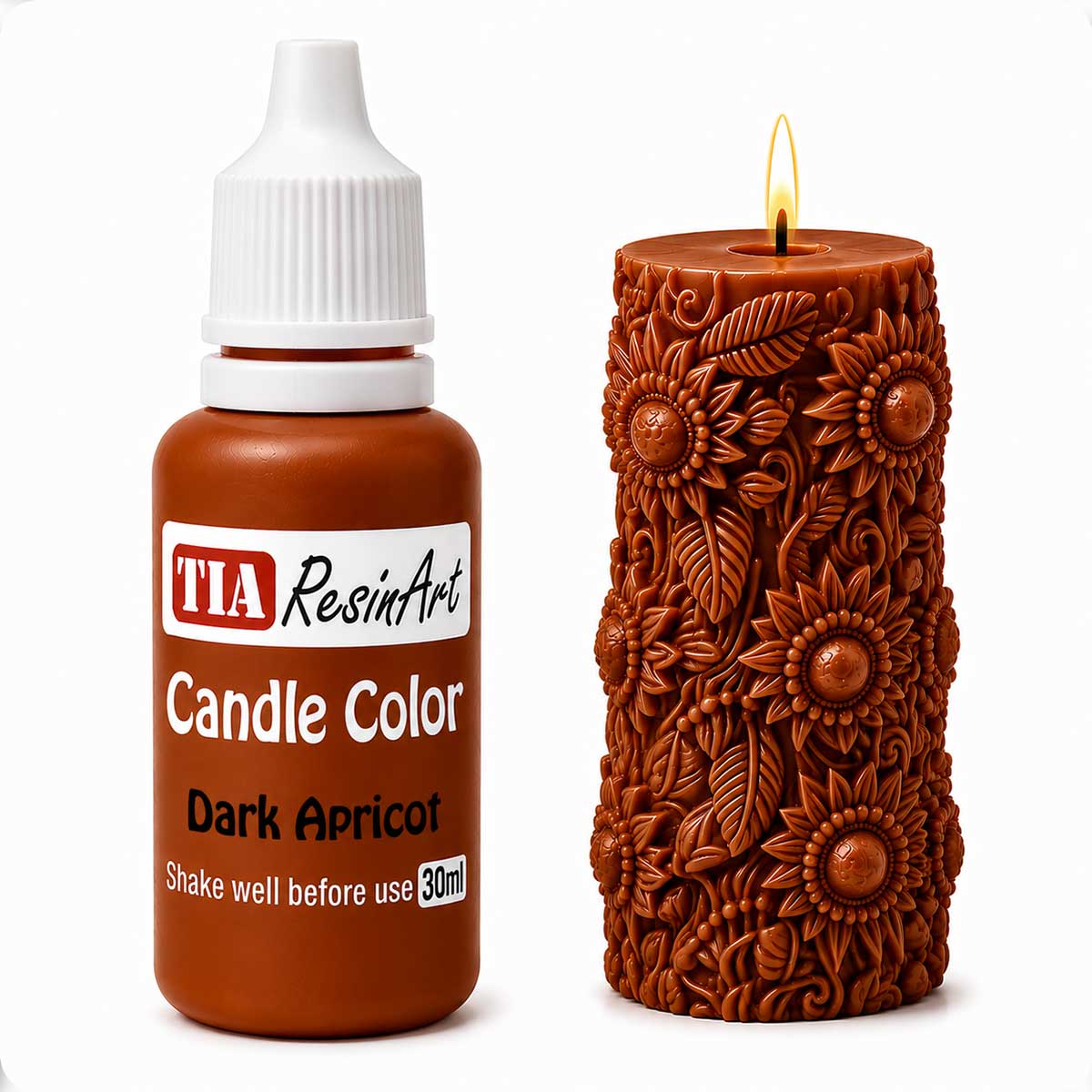 Dark Apricote Candle Color Dye for Candle Making – Highly Concentrated Wax Pigment
