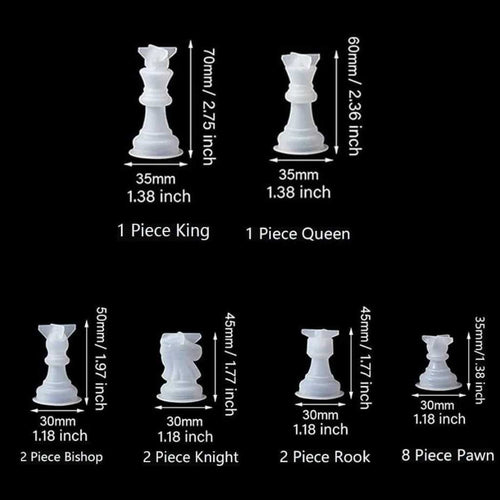 16 In 1 Set Chess Game Pieces Mould (SM331)