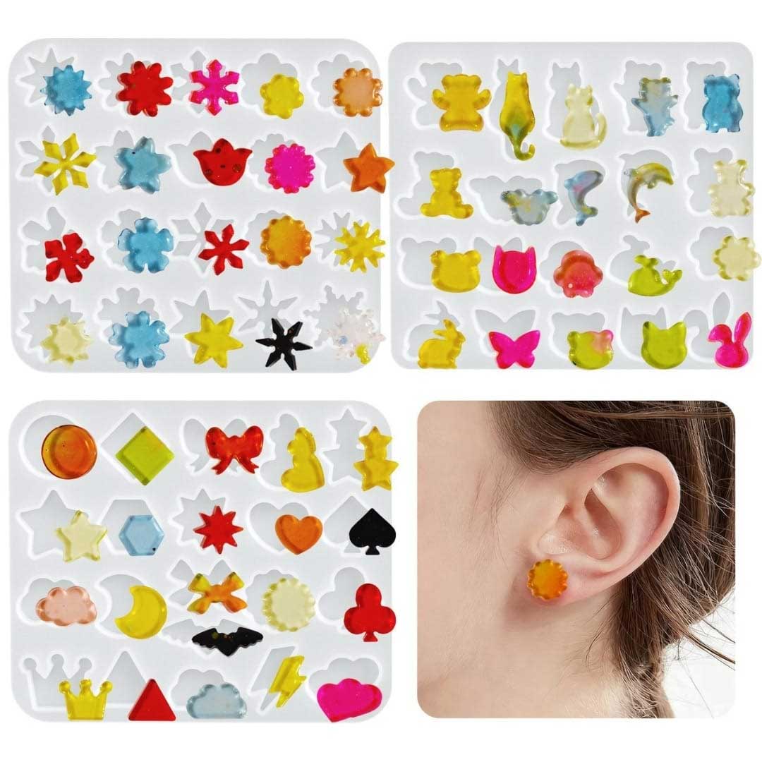 Flower Jewellery Earrings Mold (SM337) 3
