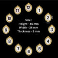 Golden wall clock number (A)