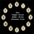 Golden wall clock roman number (B)