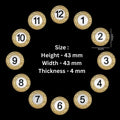Golden wall clock round number (K)