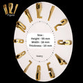 Golden wall clock embossed number (S)