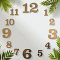 Golden Acrylic Cutting Numbers for Resin Art Clock