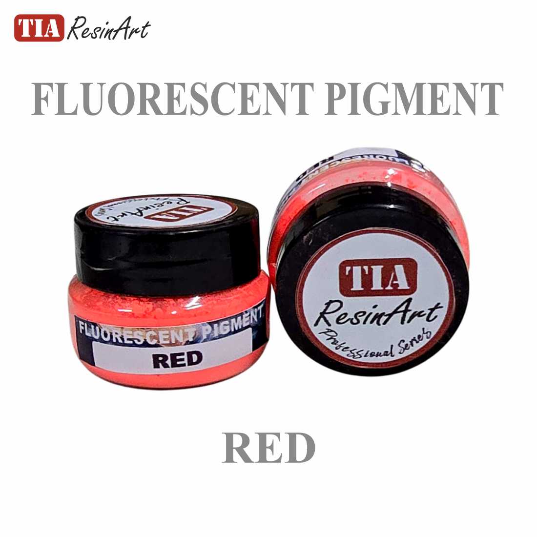 Fluorescent Pigment for Resin Art (RED) 2