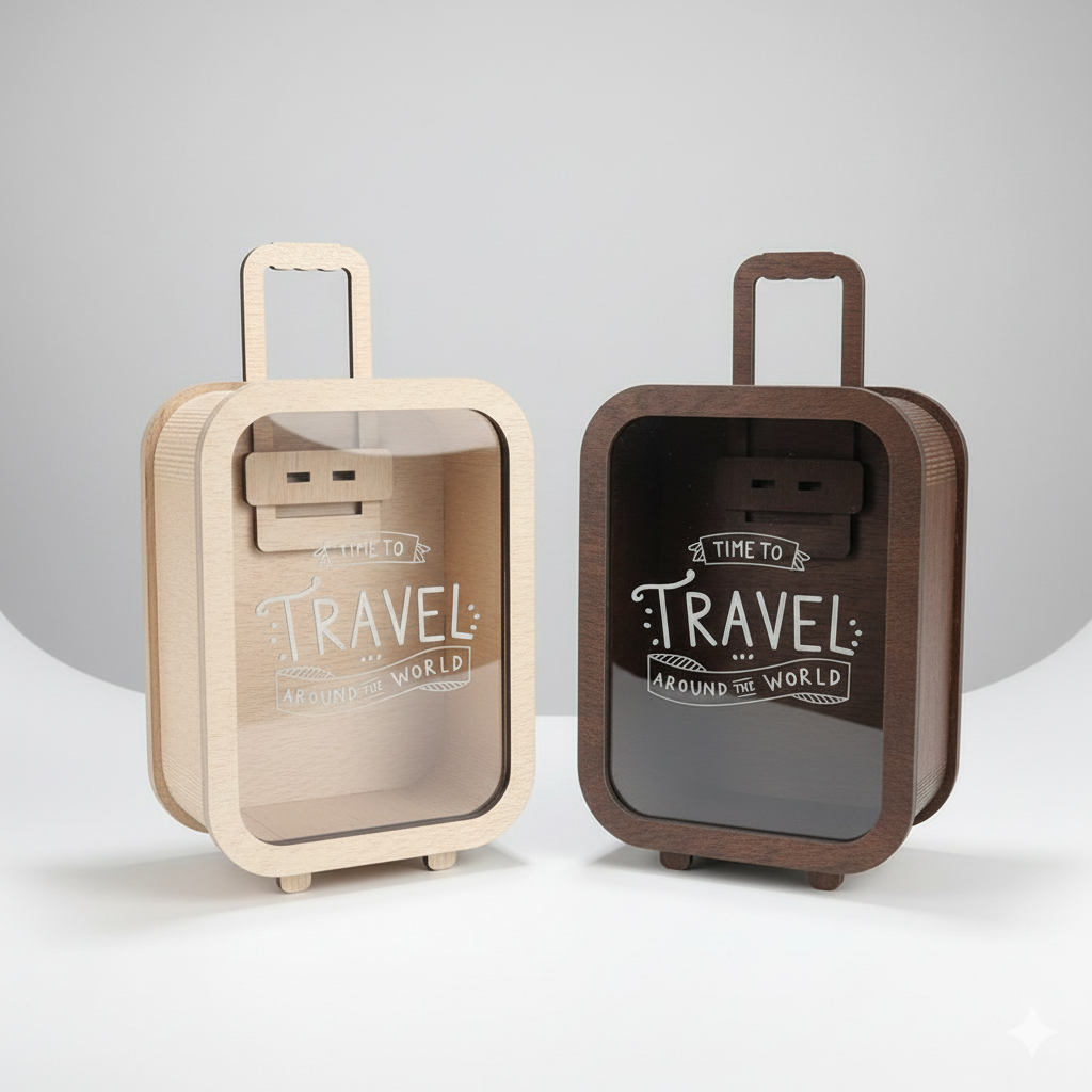 Time to Travel Savings Box – ₹50,000 Goal | Break to Open | 2 Colors