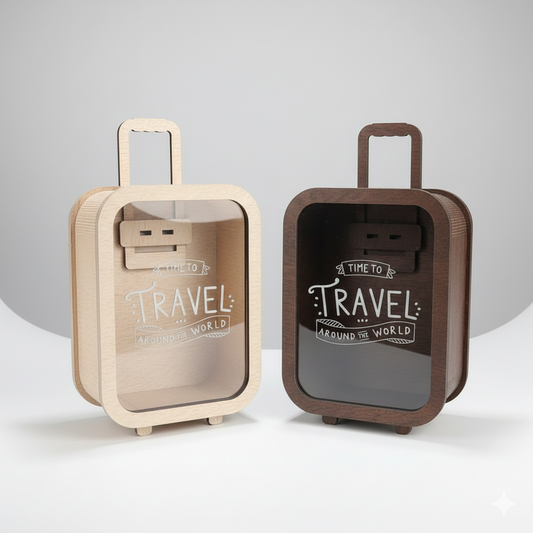 Time to Travel Savings Box – ₹50,000 Goal | Break to Open | 2 Colors