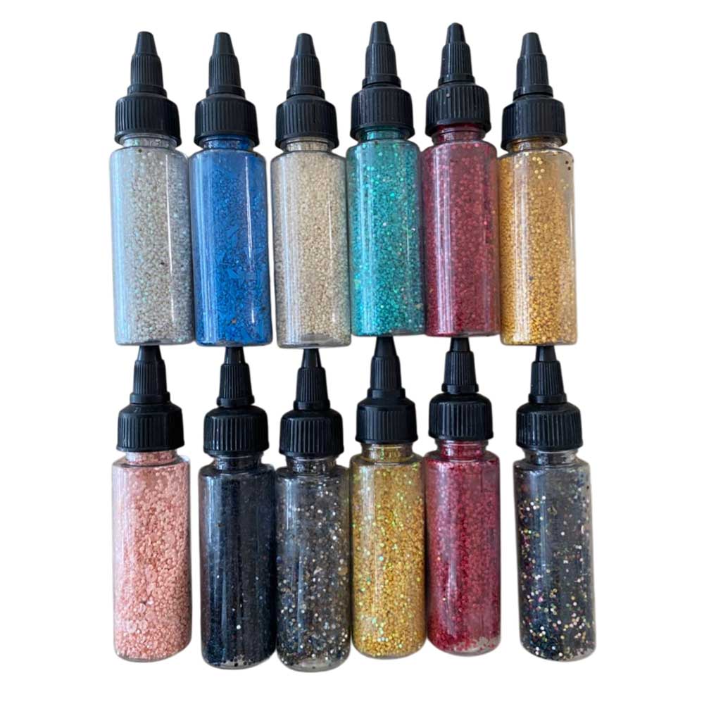 Glitter Round Combo of 10 color Paking (TR1253)