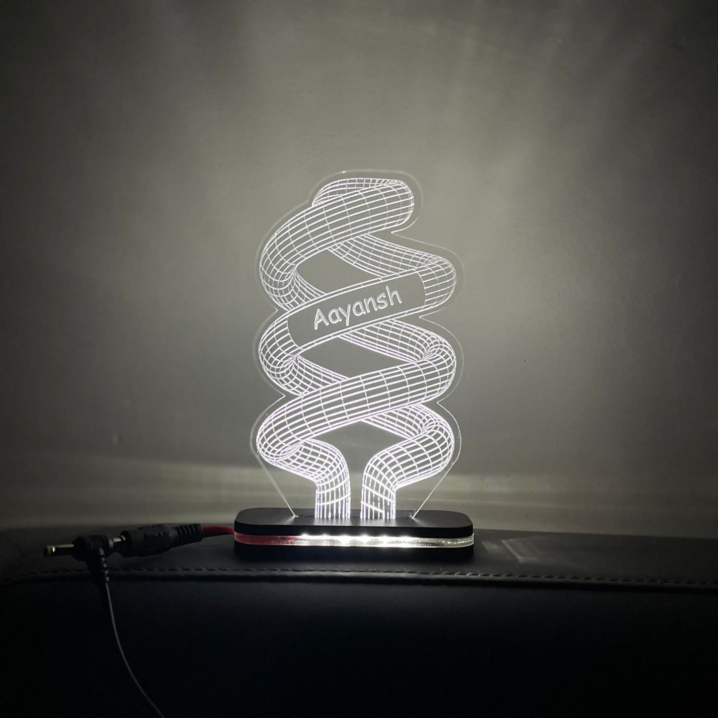 Personalized 3D Spiral Illusion Lamp