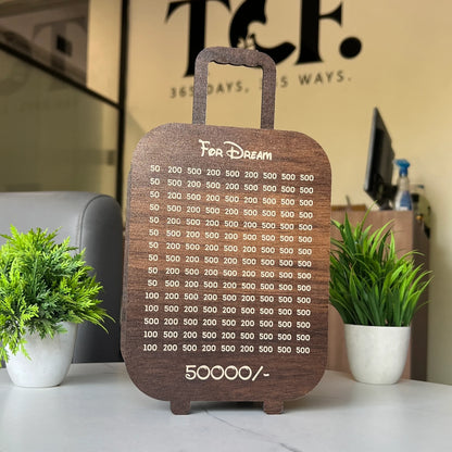 Time to Travel Savings Box – ₹50,000 Goal | Break to Open | 2 Colors