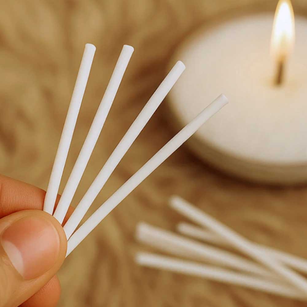Pearled 8cm Candle Cotton Wicks for Sand Candles (100pc) (TR1096)