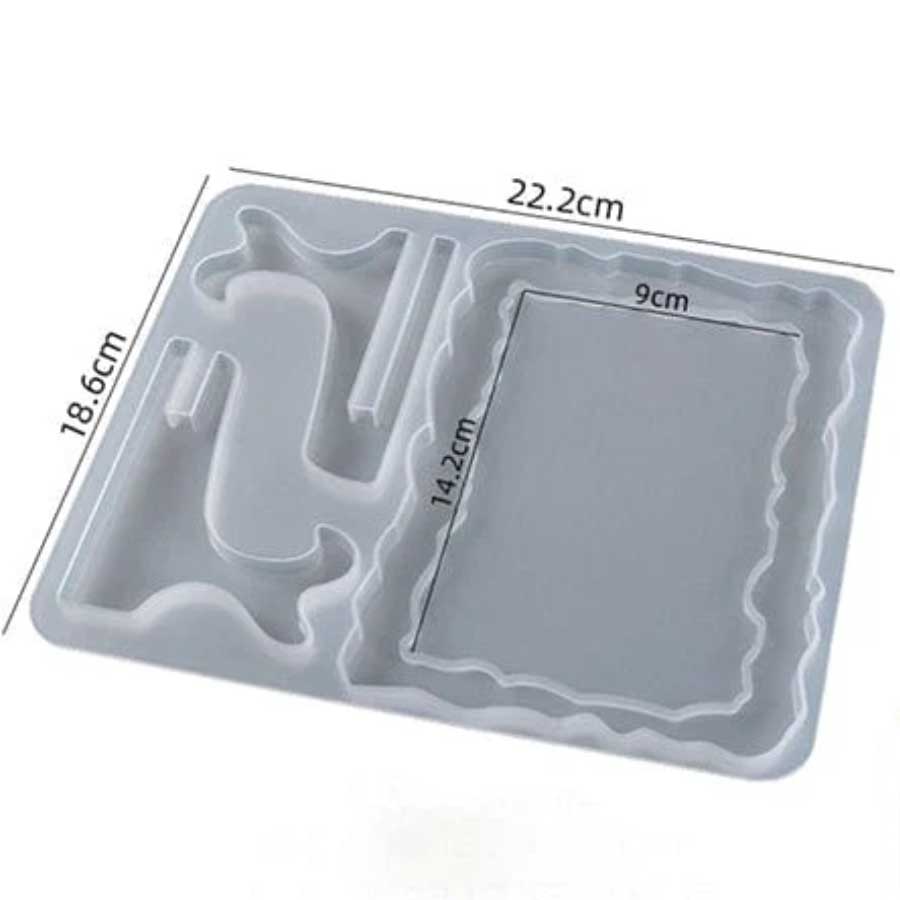 Agate Photo Frame & Stand SIlicon Mould (SM301)