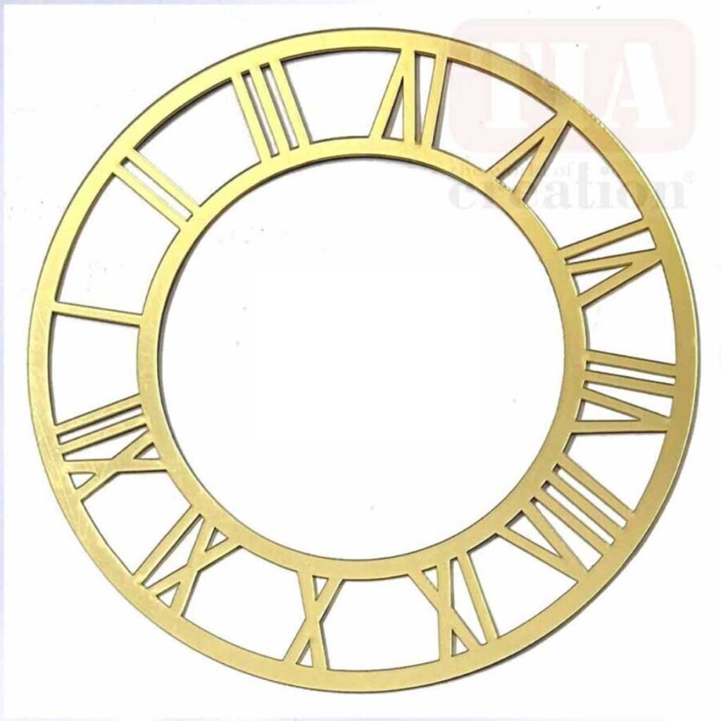 Golden Acrylic Roman Clock Base for Resin Art