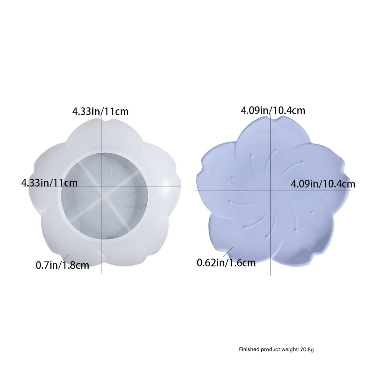 Flower Plate Mould Silicon Mould (SM295)
