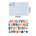 Cursive ABCD Alphabet With Hole Silicon Mould (SM297)