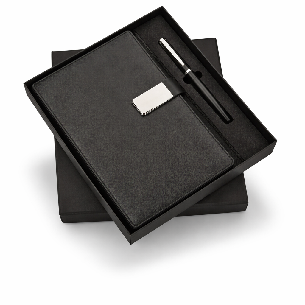 SR-217 / SR-218 / SR-219 | Premium A5 Diary with Metal Pen – Corporate Gift Set