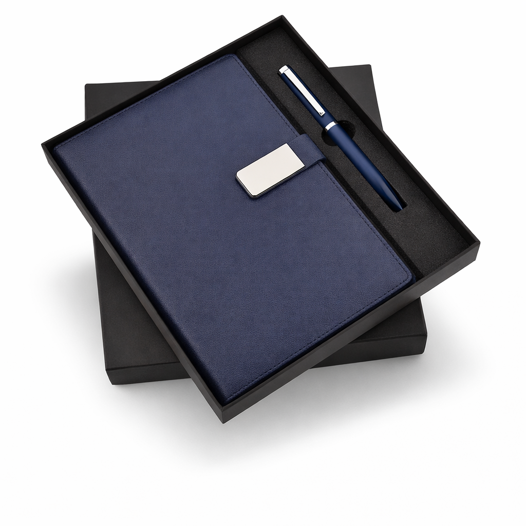 SR-217 / SR-218 / SR-219 | Premium A5 Diary with Metal Pen – Corporate Gift Set