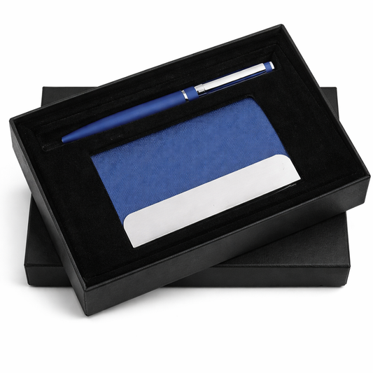 SR-247 / SR-248 Premium Corporate Gift Set – Metal Pen & Cardholder with Elegant Box