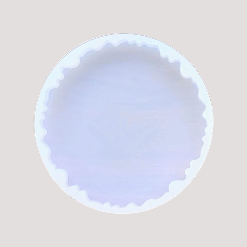 Round Agate Zigzag 3inch Silicone Mould (SM326)