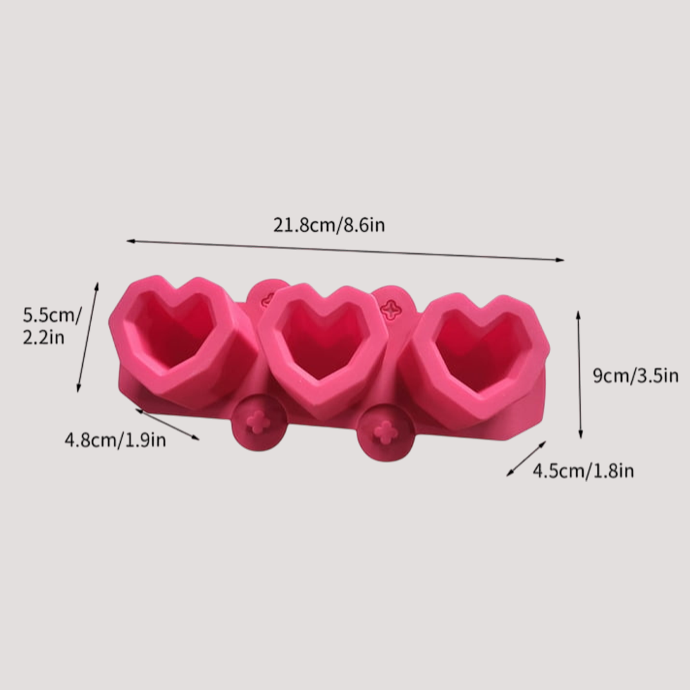 Planter Small Heart Silicon Mould (SM329) 2