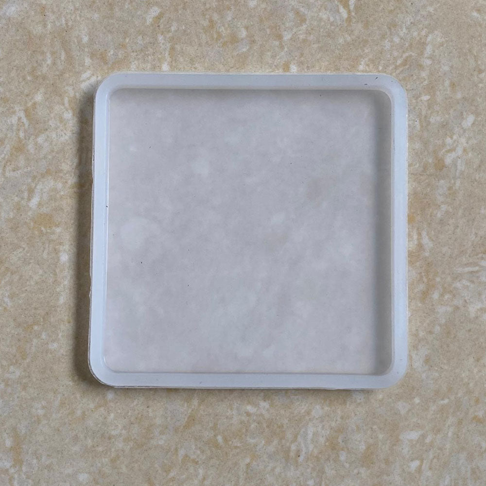 Square Plain 03x03Inch 8mm Depth Silicon Mould (SM302)