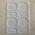 Agate 4 cavity 3inch Photo Frame & Stand SIlicon Mould (SM305)