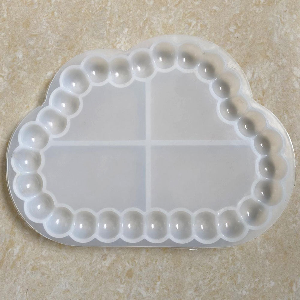 Bubble Cloud Trinket Tray 5inch Silicone Mould (SM311)