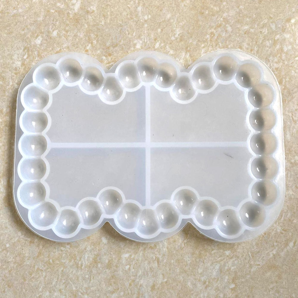 Bubble Ractangle Trinket Tray 5inch Silicone Mould (SM314)