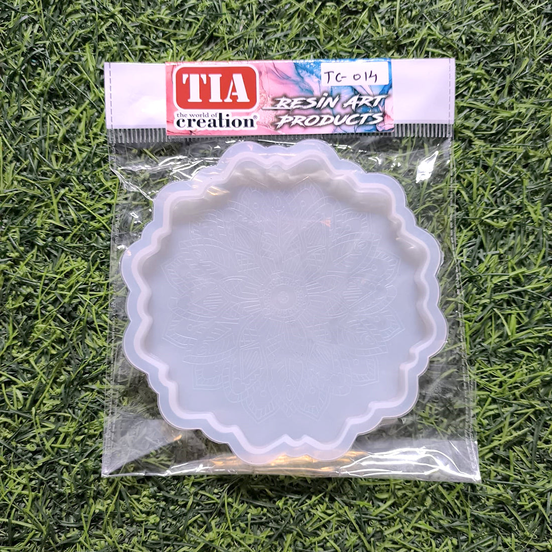 Round Mandala Coaster 4.5Inch 8mm Depth Silicon Mould (SM247)