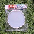 Round Agate ZigZag Coaster 4x4In 5mm Depth Silicon Mould (SM243)