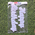 Happy Birthday Mould 23x9cm and 30x8cm 8mmDepth (SM144)