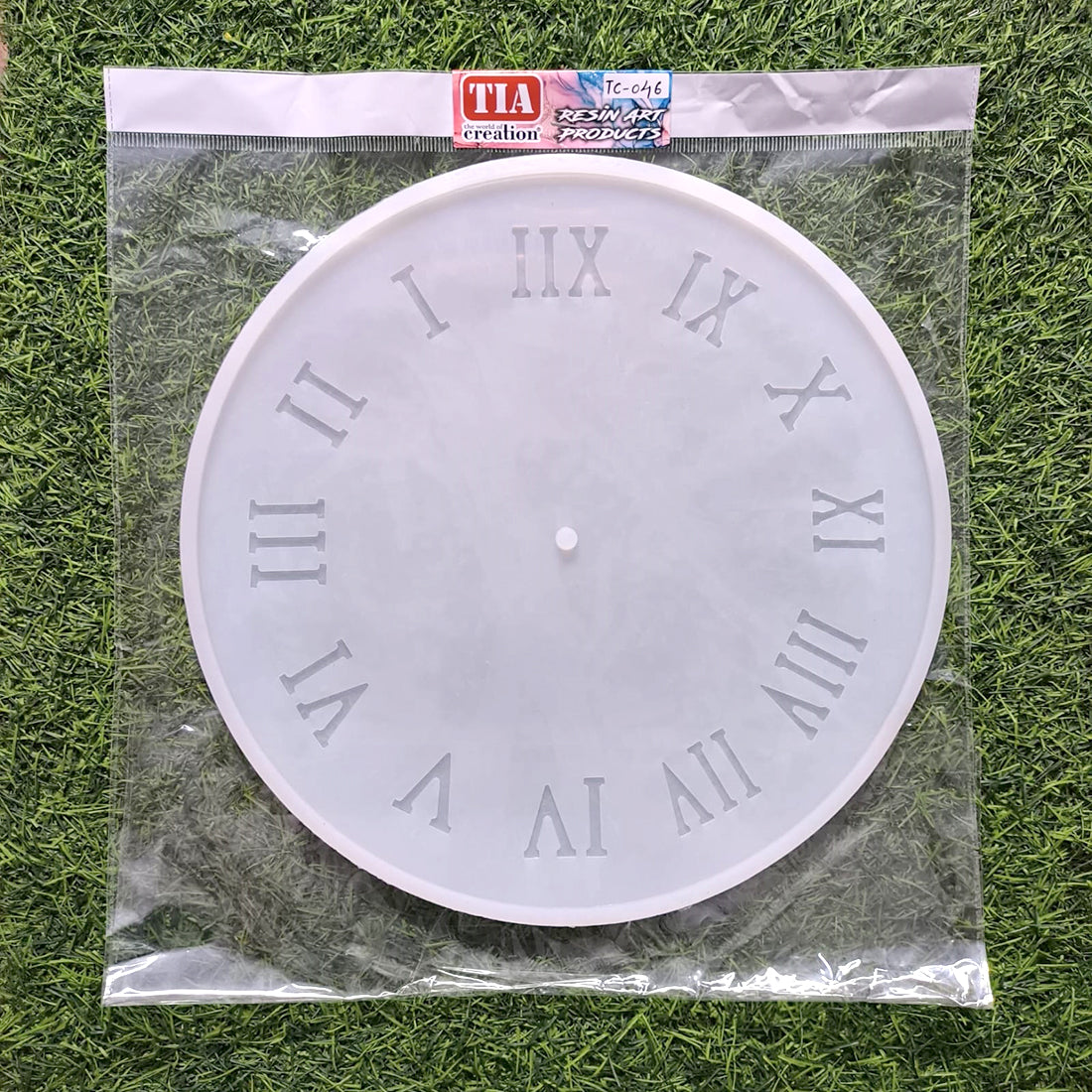 Clock 12x12In 30x30cm 8mm Depth Silicon Mould (SM098)