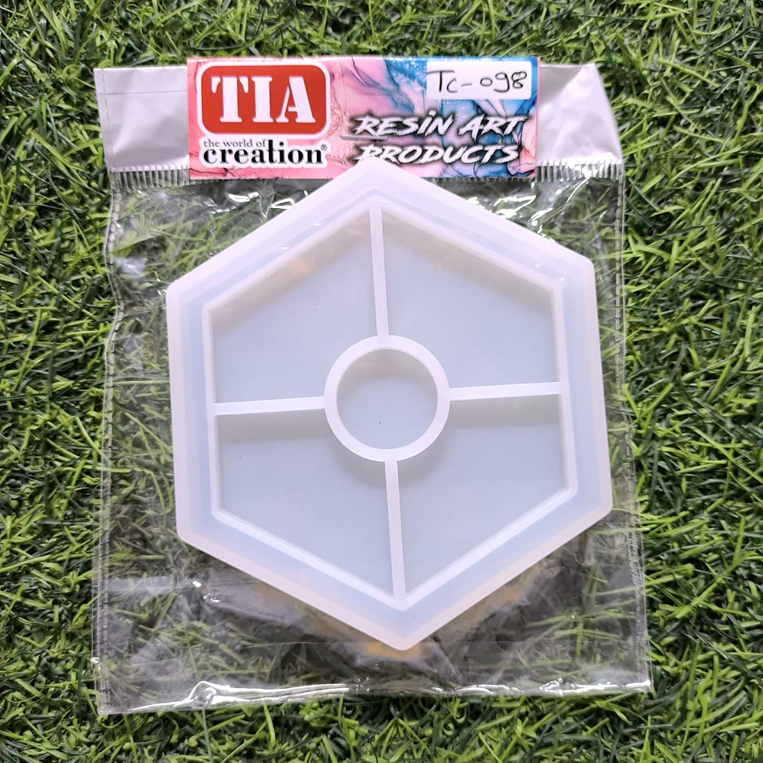 Hexagon Border 4In 10x10cm 10mm Depth Silicon Mould (SM162)
