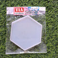 Hexagon Coaster 4Inch 10x10cm 8mm Depth Silicon (SM163)